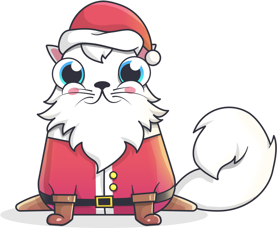 Santa_ Cat_ Cartoon_ Character PNG image