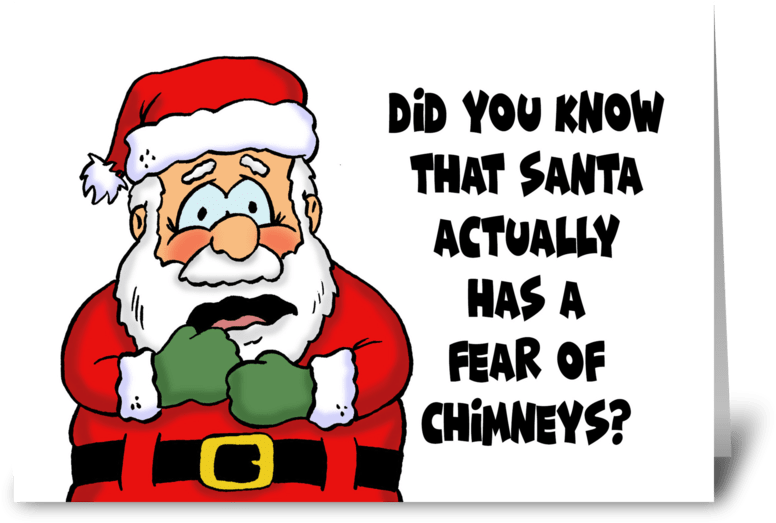 Santa_ Claus_ Chimney_ Fear_ Cartoon PNG image