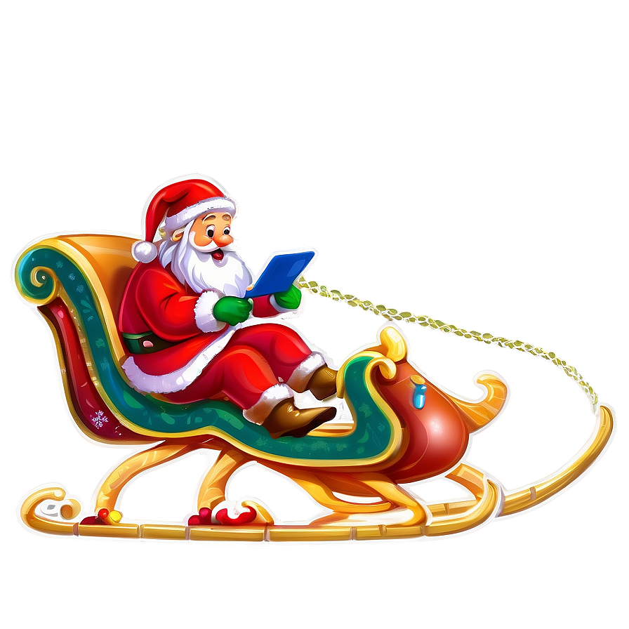 Santa Claus Sleigh Png Dru PNG image