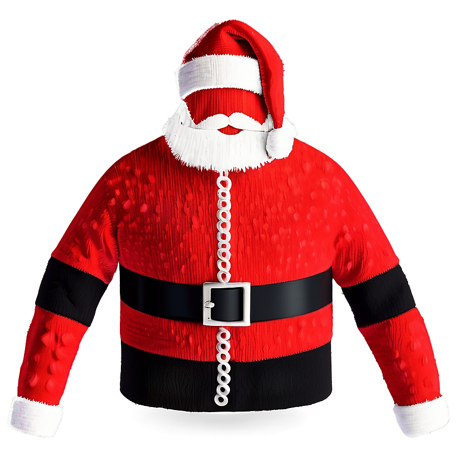 Santa Claus Ugly Sweater Png 11 PNG image