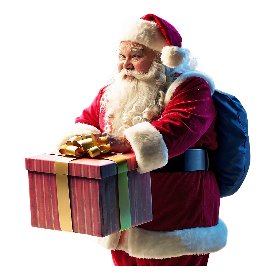 Santa Delivering Presents Png 06252024 PNG image