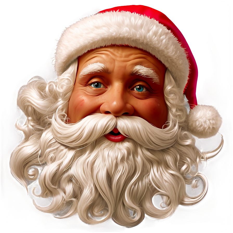 Santa Face Clipart Png 06262024 PNG image