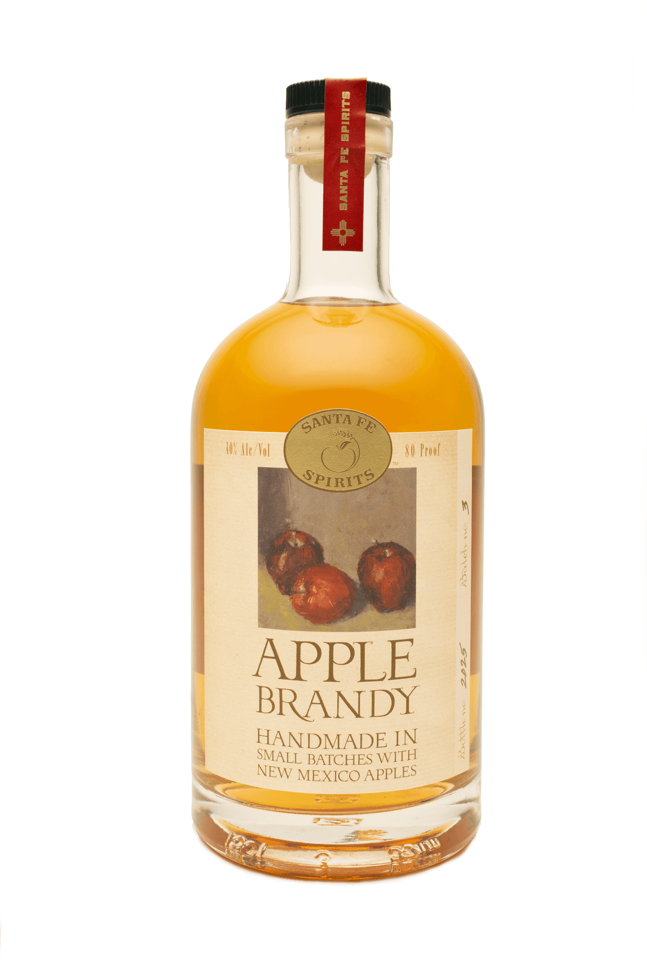 Santa Fe Spirits Apple Brandy Bottle PNG image