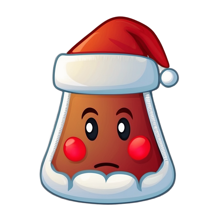 Santa Hat Cartoon Emoji Png Bko PNG image