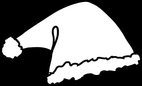 Santa Hat Silhouette Graphic PNG image