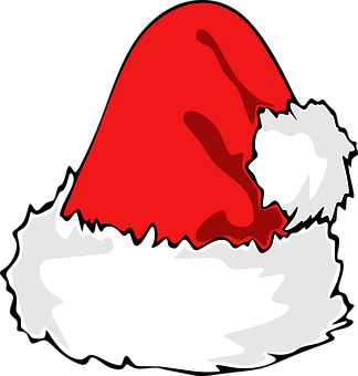 Santa Hat Vector Illustration PNG image