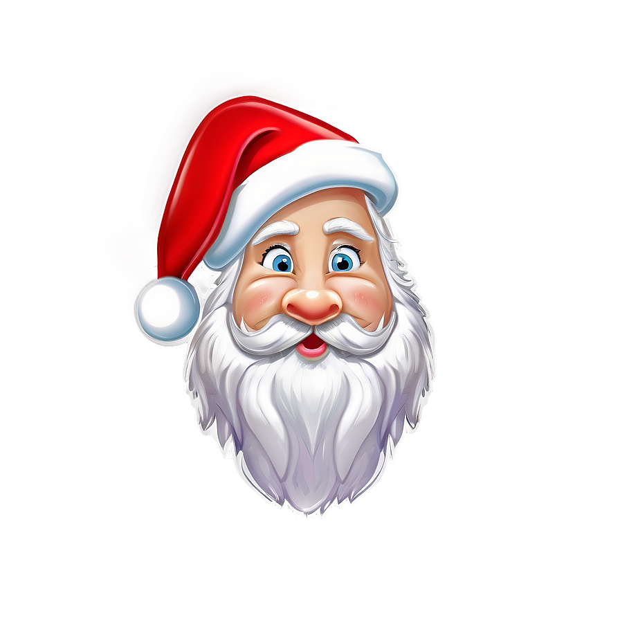 Santa Head Christmas Png Exf97 PNG image