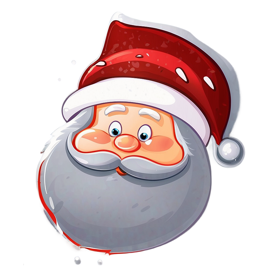 Santa In Snow Cartoon Png Ids7 PNG image