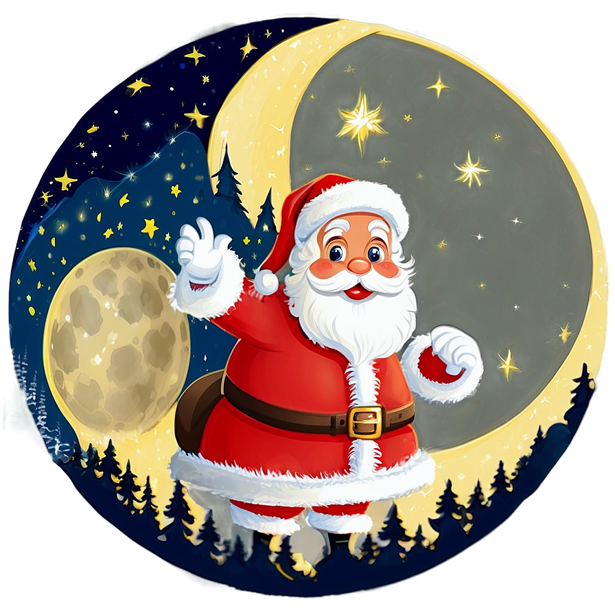 Santa Moon Png 62 PNG image