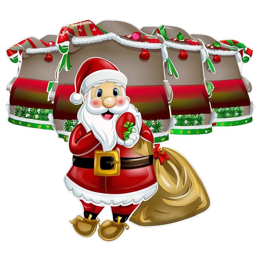 Santa's Gift Sack Png Gau PNG image