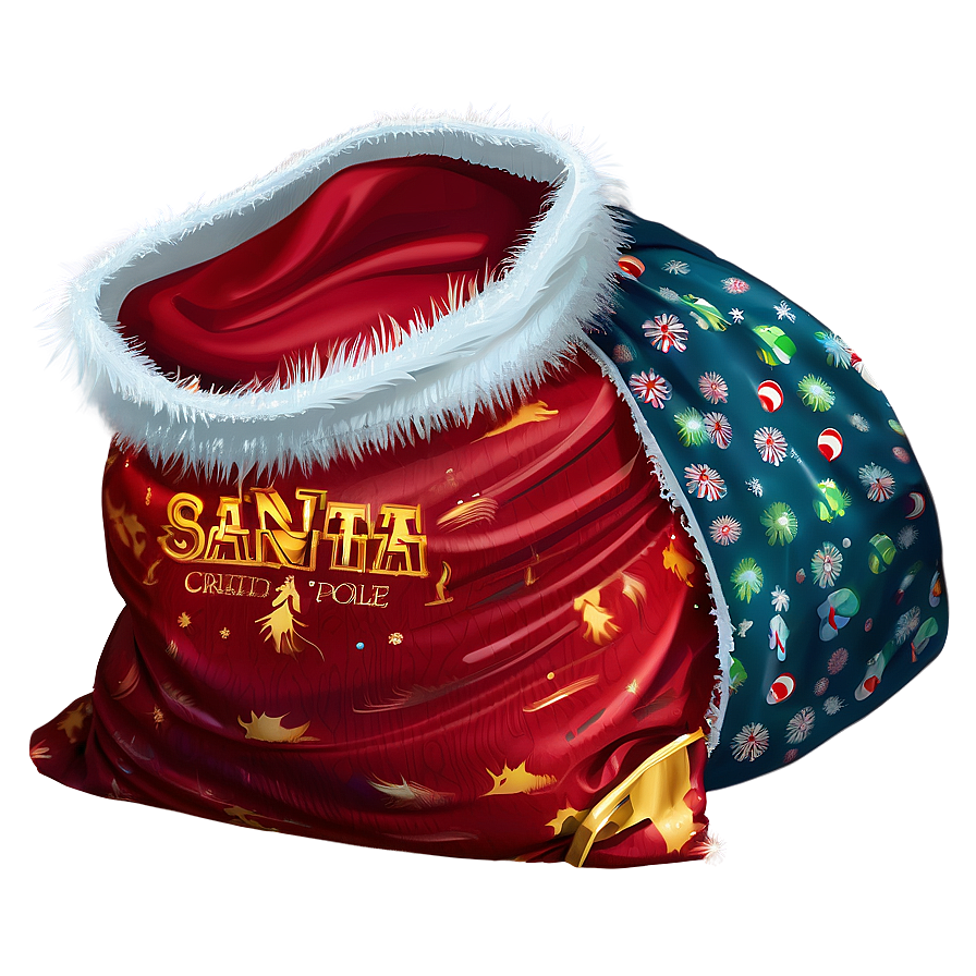 Santa Sack At North Pole Png Oxb54 PNG image