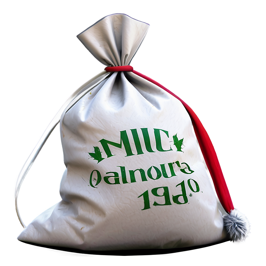 Santa Sack At North Pole Png Yrv PNG image