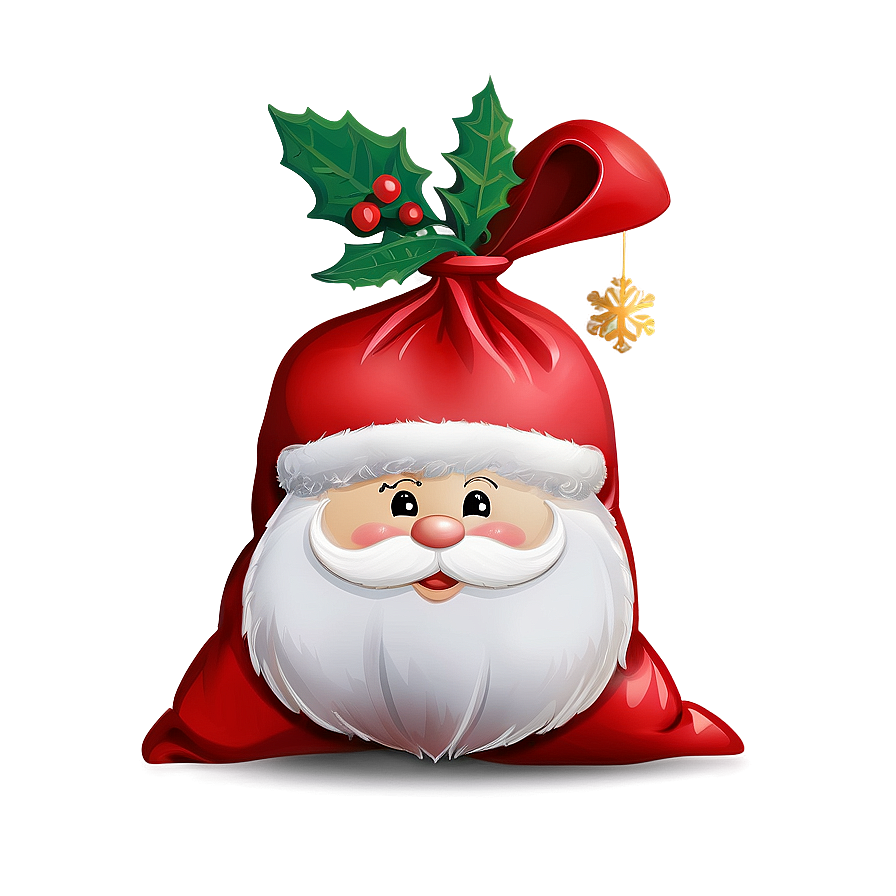 Santa Sack Design Png 34 PNG image