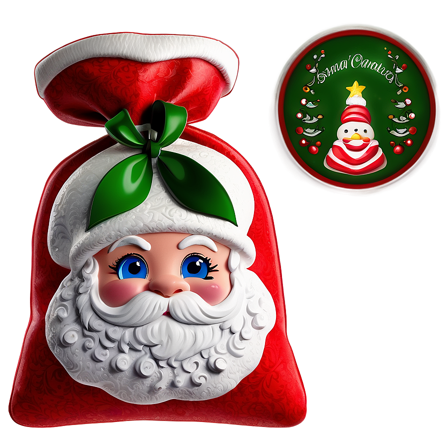 Santa Sack Design Png Oxw PNG image