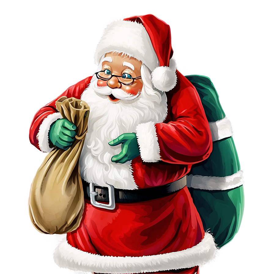 Santa With Sack Png 52 PNG image