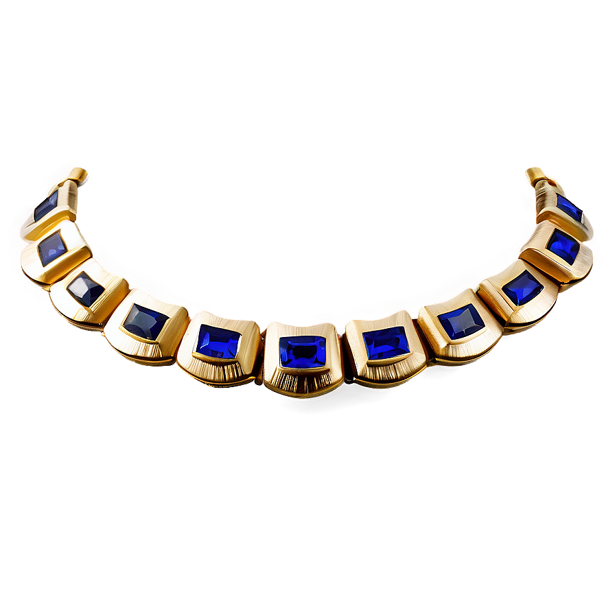 Sapphire Gold Necklace Png Uou43 PNG image