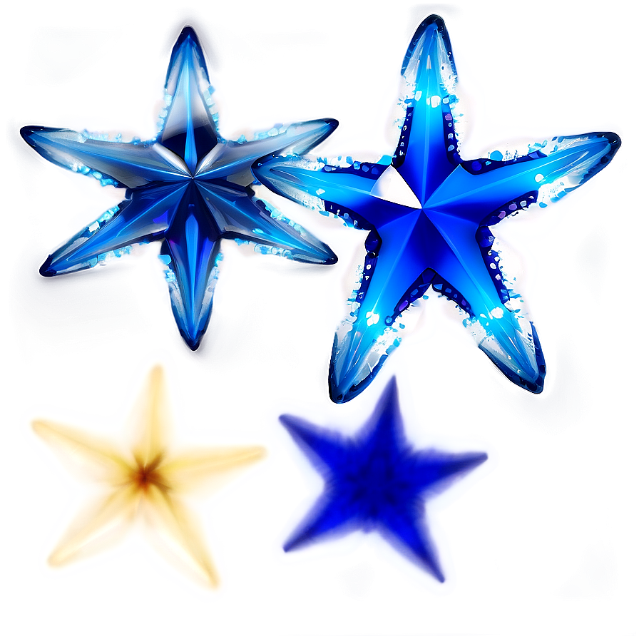 Sapphire Sparkle Stars Png 06252024 PNG image