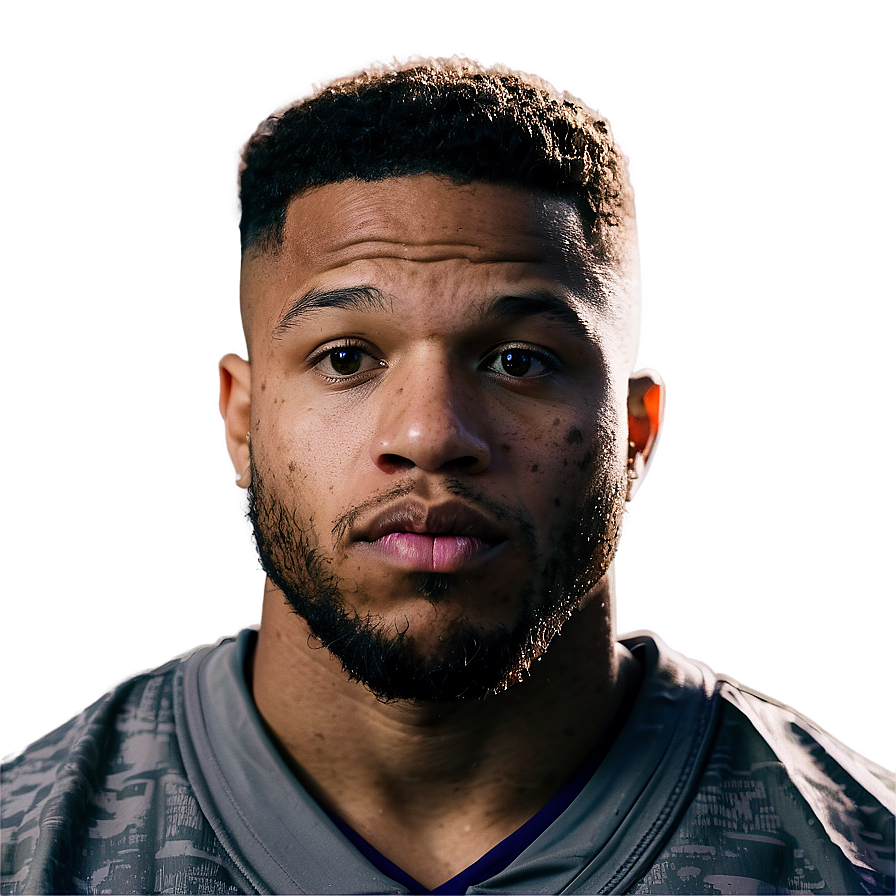 Saquon Barkley Determined Look Png 39 PNG image