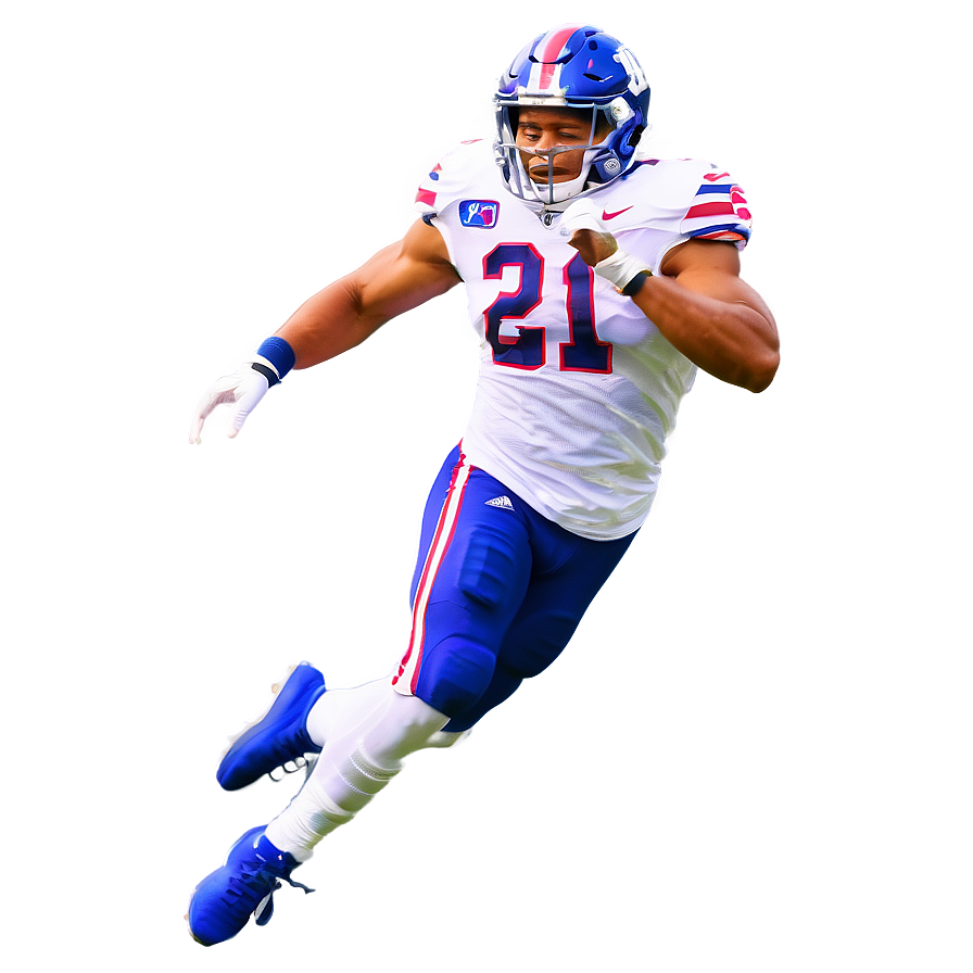 Saquon Barkley Game-winning Pose Png Qjj46 PNG image