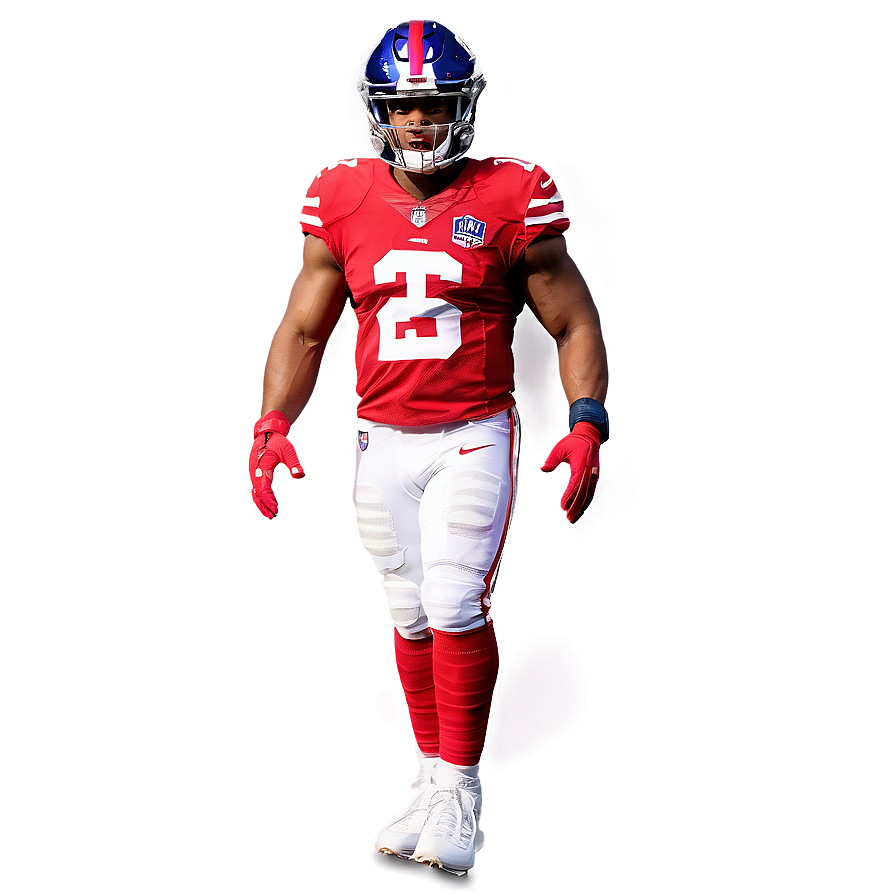 Saquon Barkley Ny Giants Uniform Png Sor55 PNG image