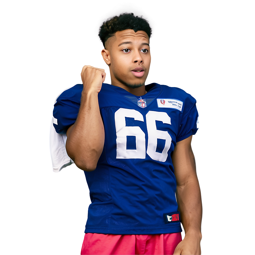 Saquon Barkley Team Huddle Leadership Png Vlo15 PNG image