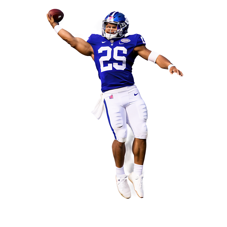 Saquon Barkley Victory Leap Png Fji PNG image