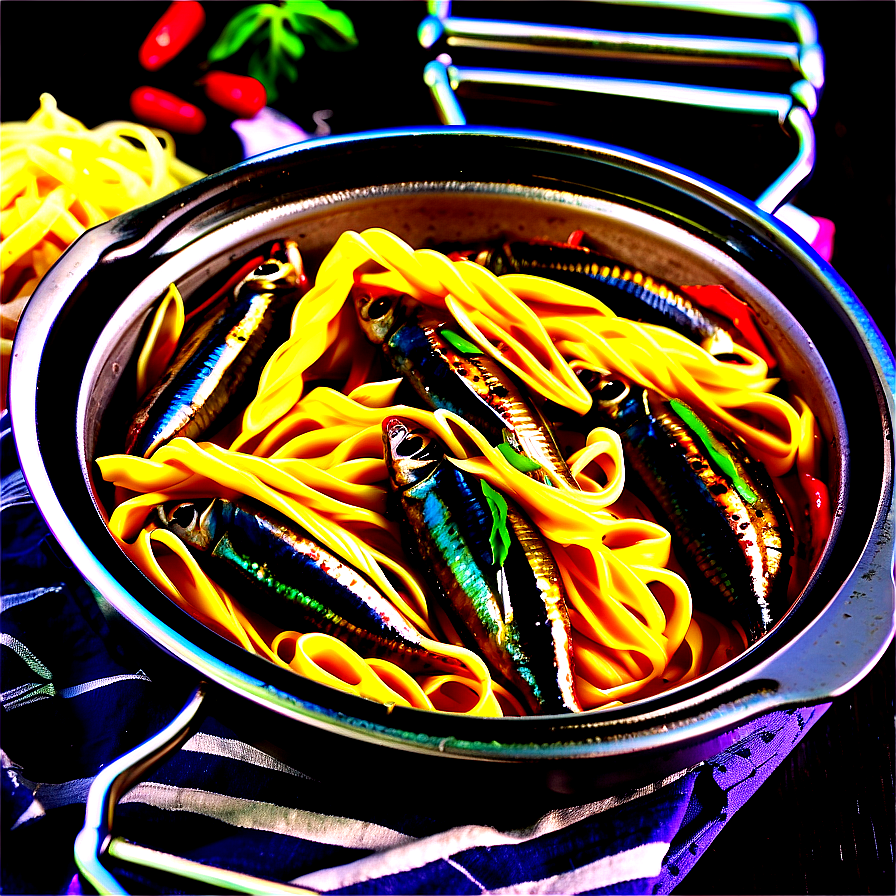 Sardines With Pasta Png Ygm PNG image