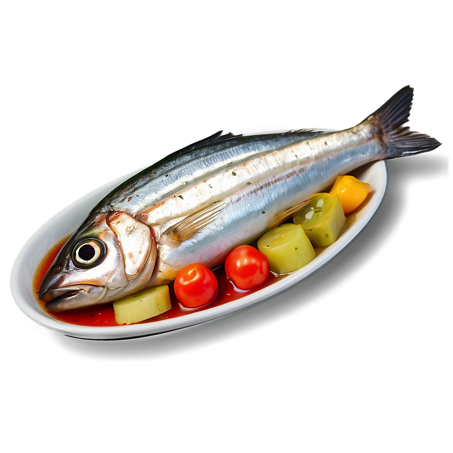 Sardines With Vegetables Png 06252024 PNG image