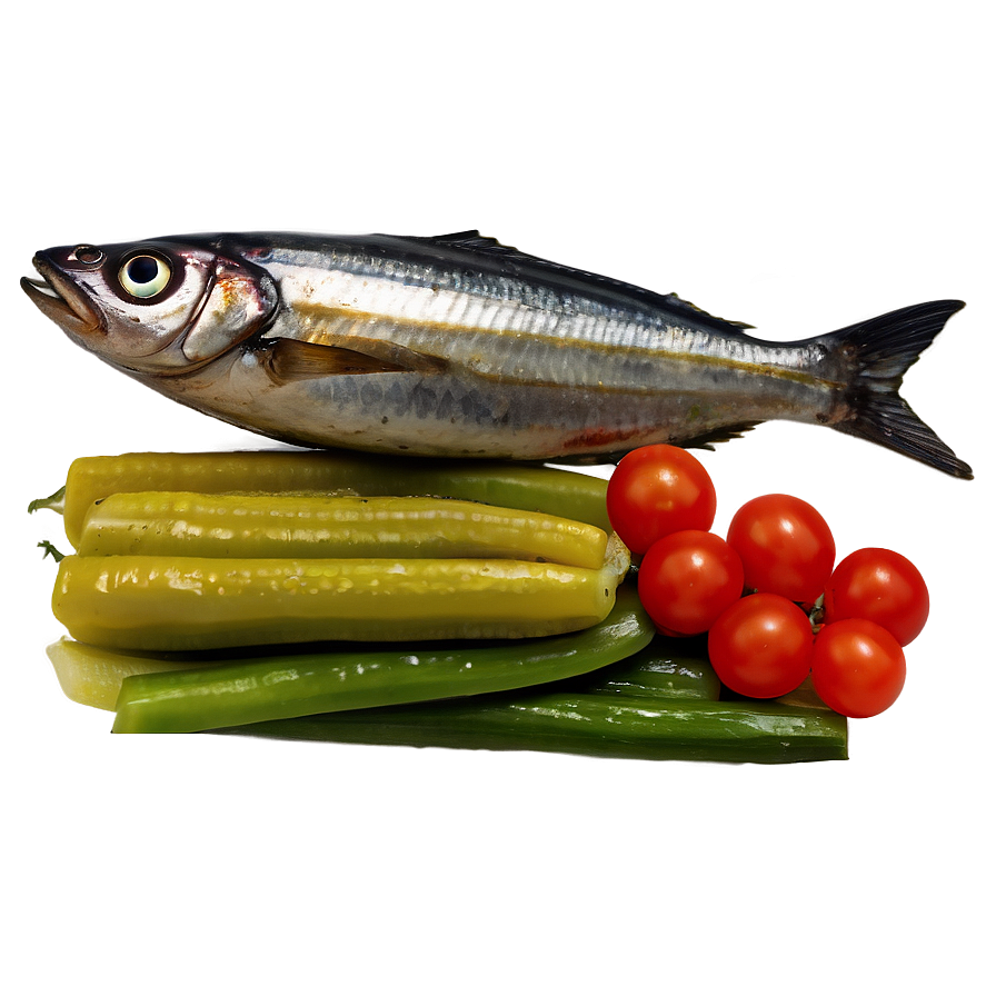 Sardines With Vegetables Png Fcq PNG image