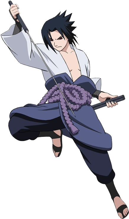 Sasuke Uchiha Readyfor Battle PNG image
