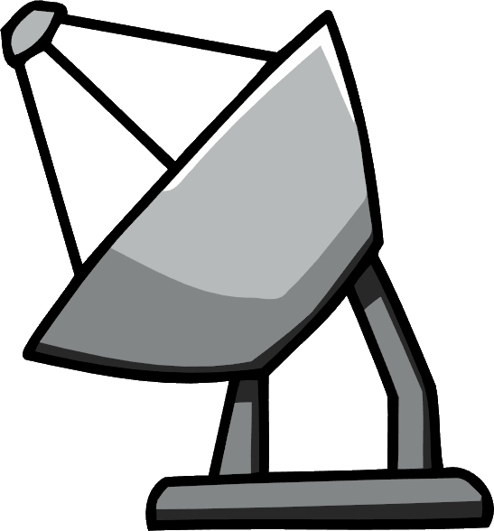 Satellite Dish Vector Illustration PNG image