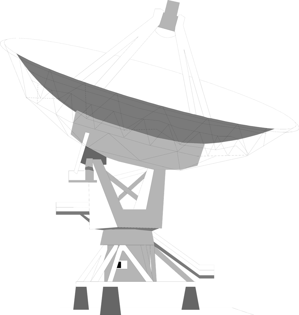 Satellite Dish Vector Illustration PNG image