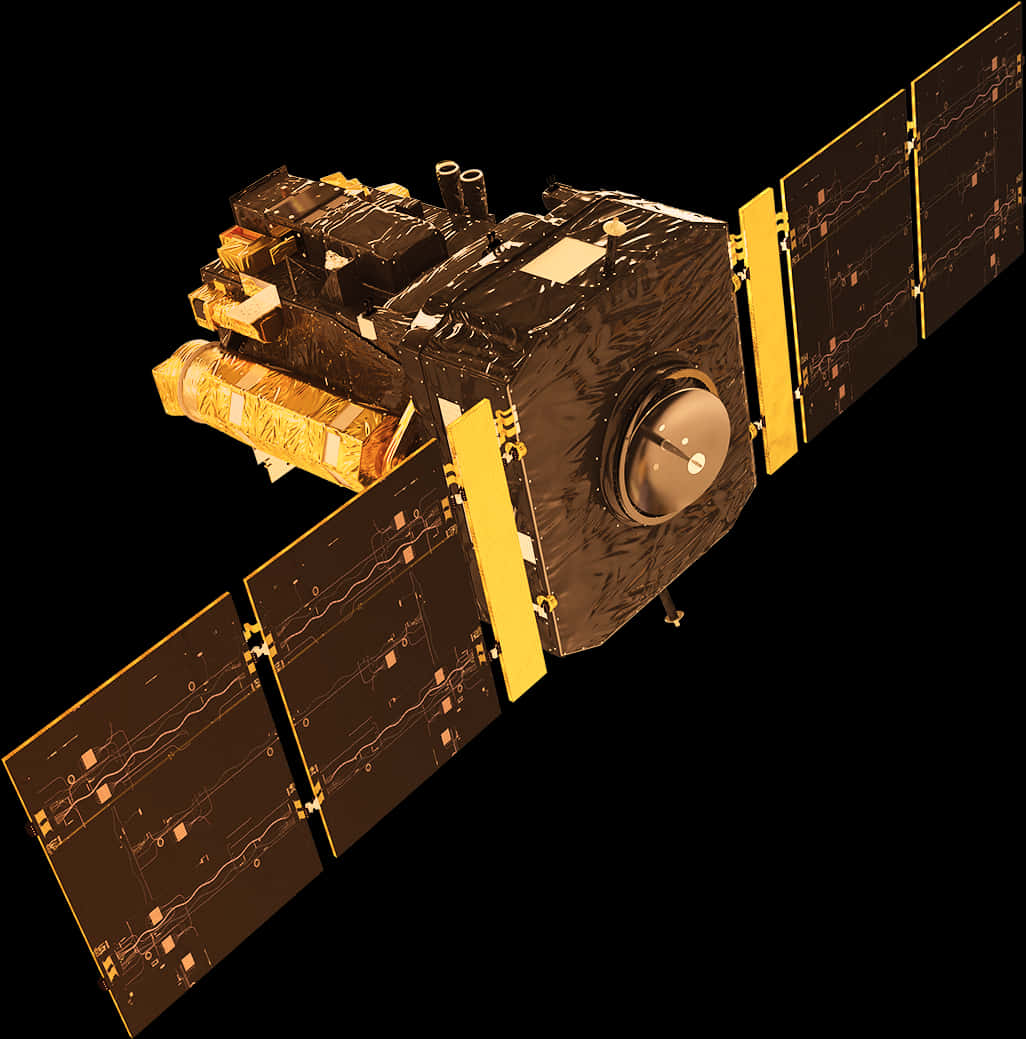 Satellite_ Render_ Isolated_ Background PNG image