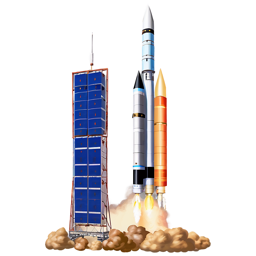 Satellite Rocket Png Qev PNG image