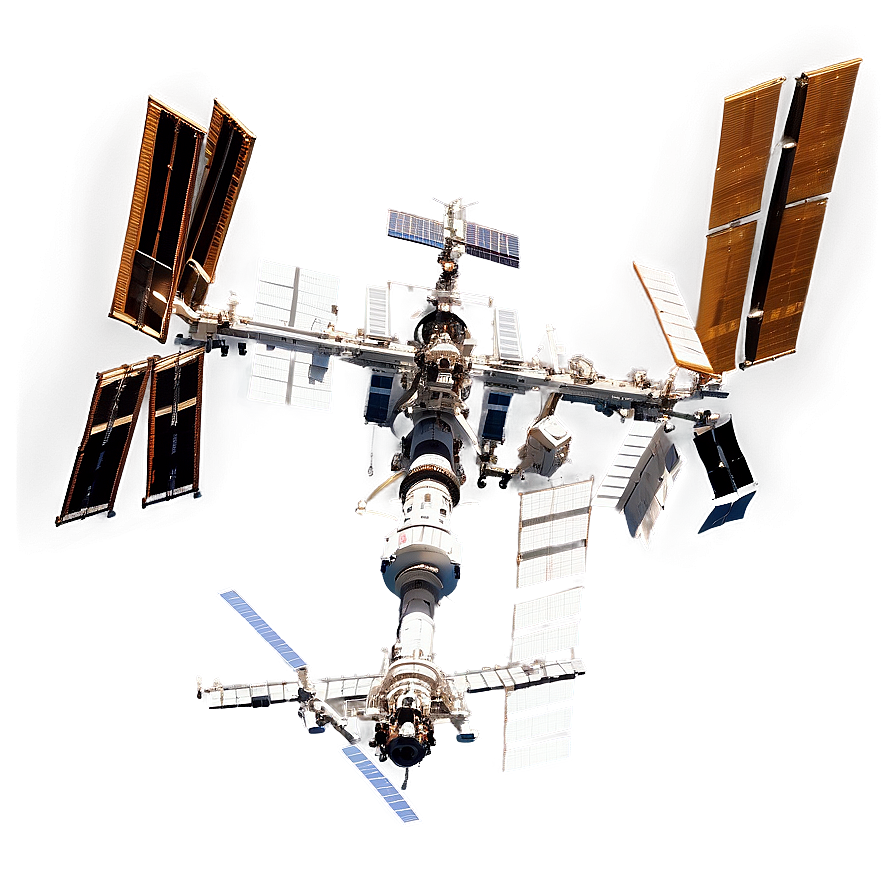 Satellite View Of Iss Over Earth Png Cfy PNG image