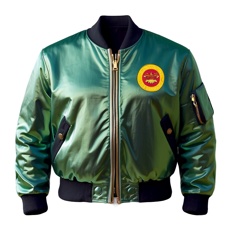 Satin Finish Bomber Jacket Png 91 PNG image