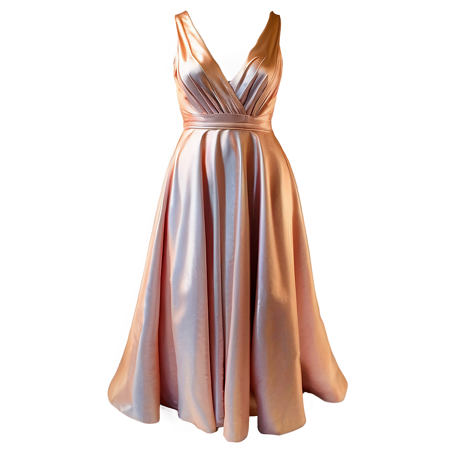 Satin Gown Dress Png 05232024 PNG image