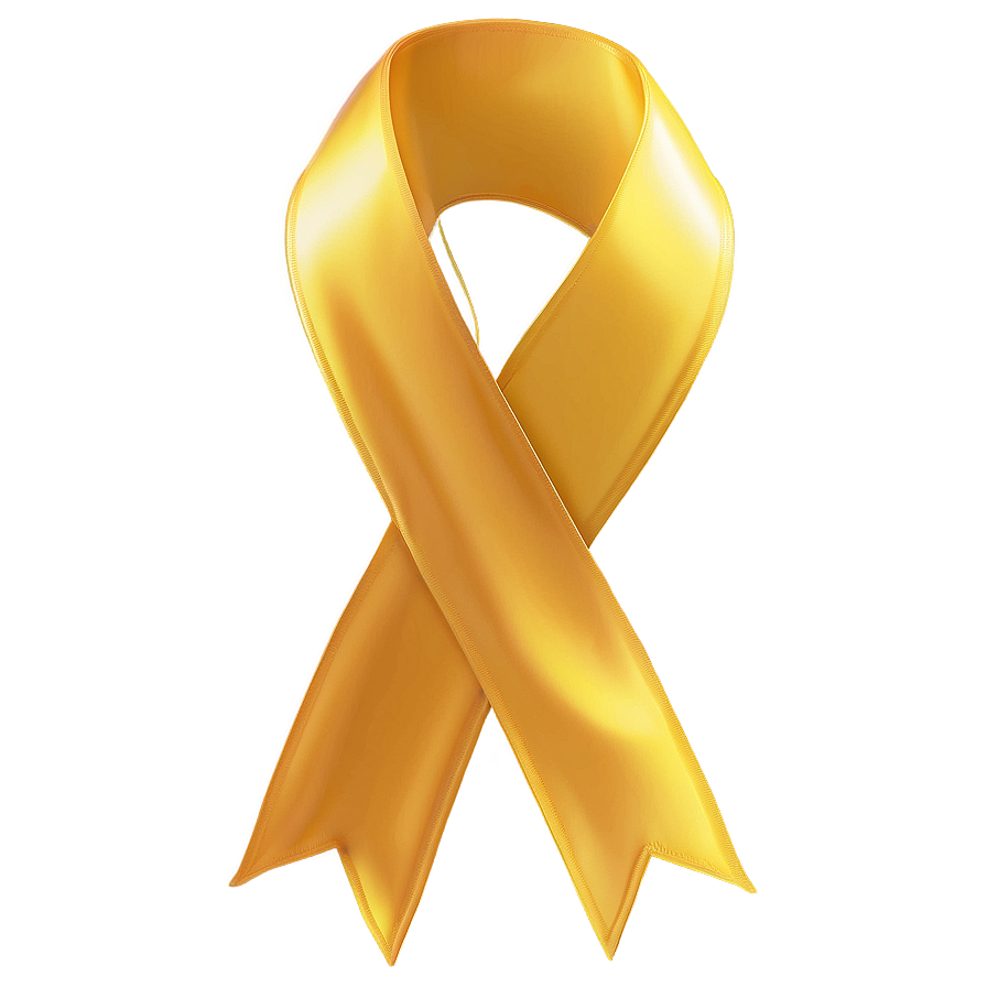 Satin Yellow Ribbon Graphic Png Kgb PNG image