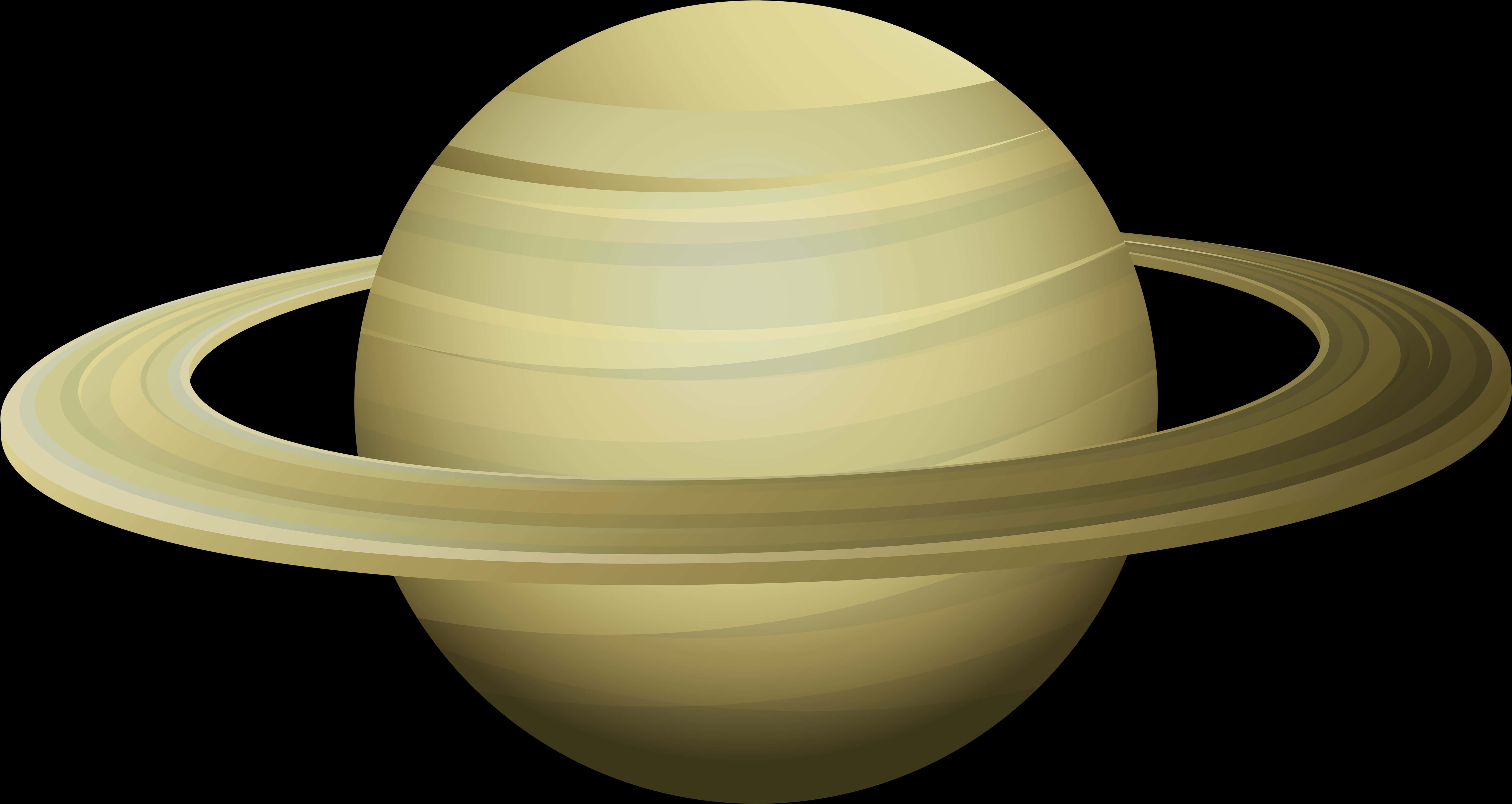 Saturn Planet Rings Illustration PNG image