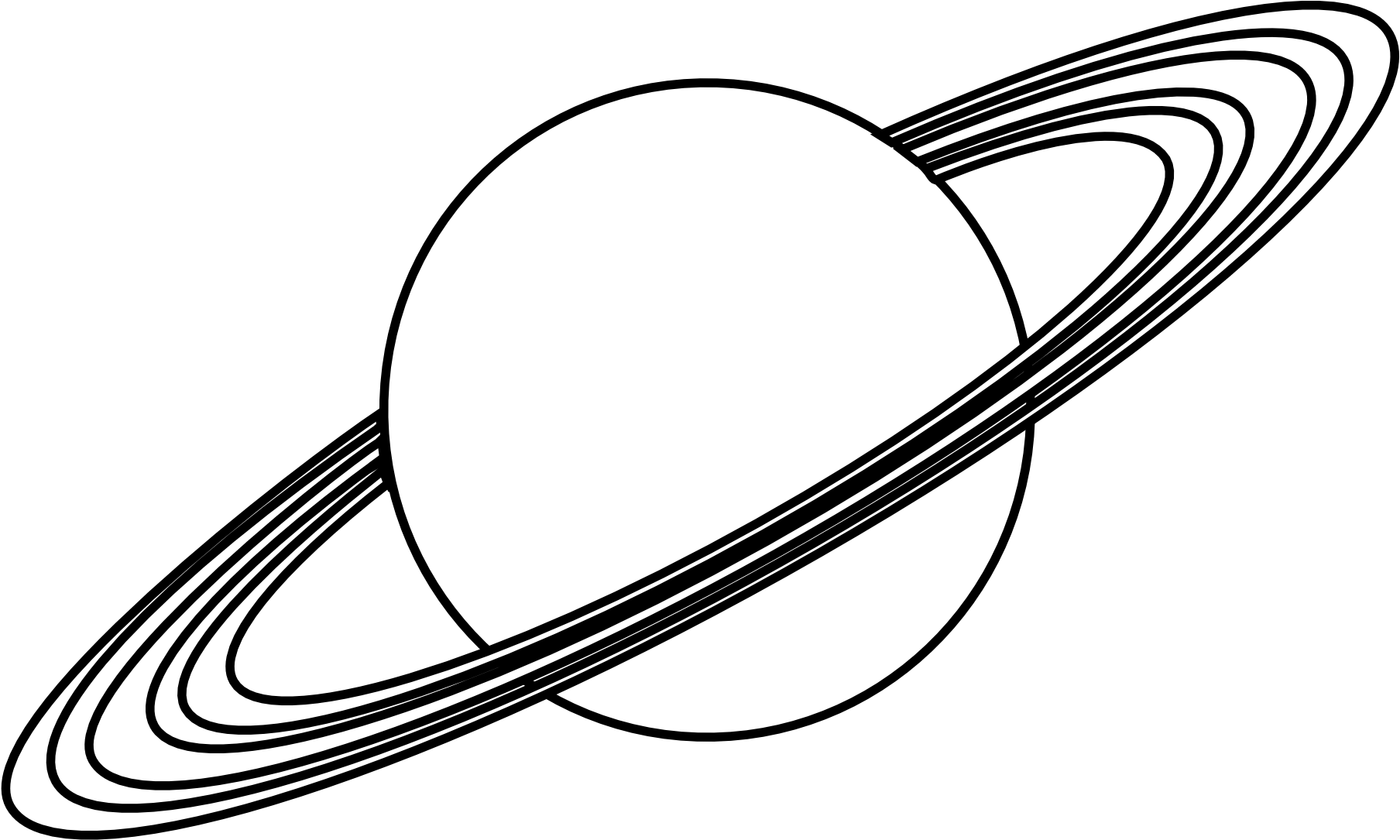 Saturn Planet Vector Illustration PNG image