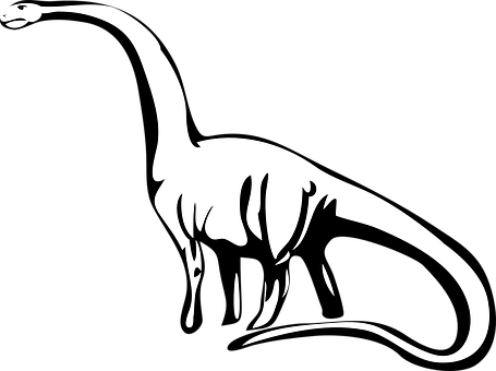 Sauropod Silhouette Art PNG image