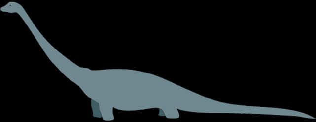 Sauropod Silhouette Dinosaur Profile PNG image
