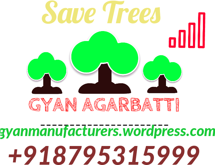 Save Trees Gyan Agarbatti Advert PNG image