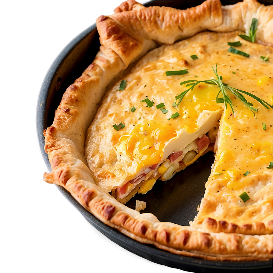 Savory Bacon And Egg Pie Png 05232024 PNG image