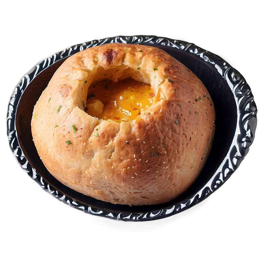 Savory Bread Bowl Soup PNG image