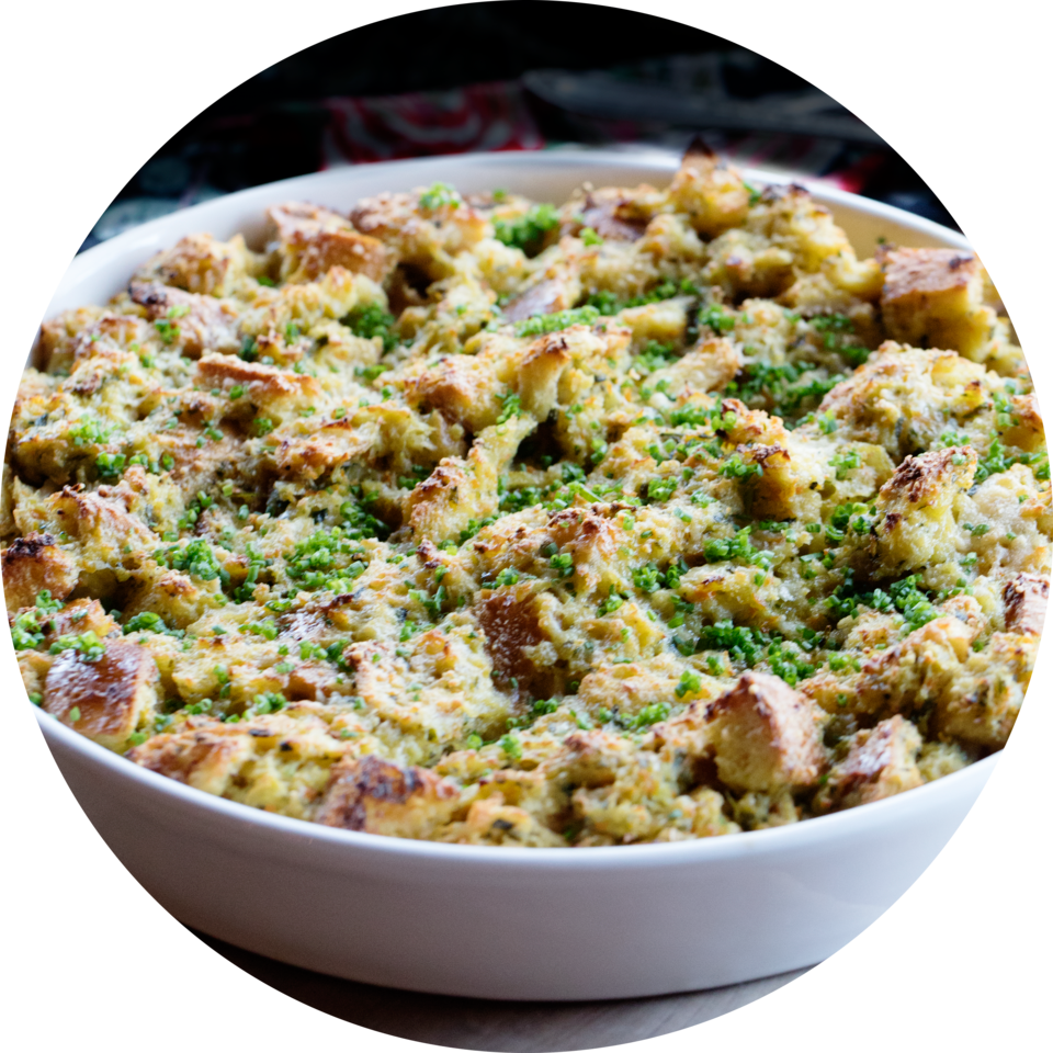 Savory Bread Pudding Green Peas PNG image