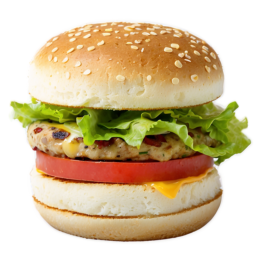 Savory Breakfast Burger Treat Png 06242024 PNG image