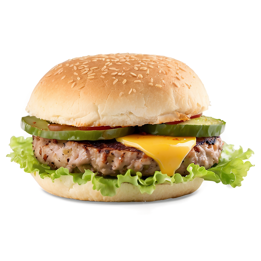 Savory Breakfast Burger Treat Png Qba PNG image