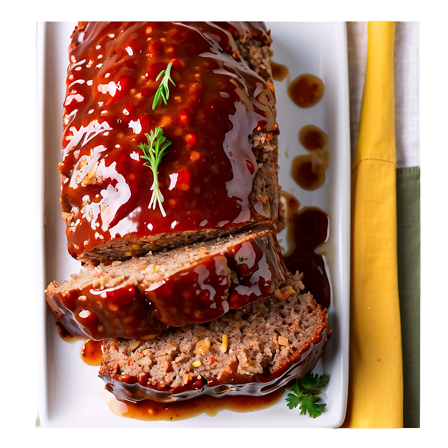 Savory Meatloaf With Ale Glaze Png 06272024 PNG image