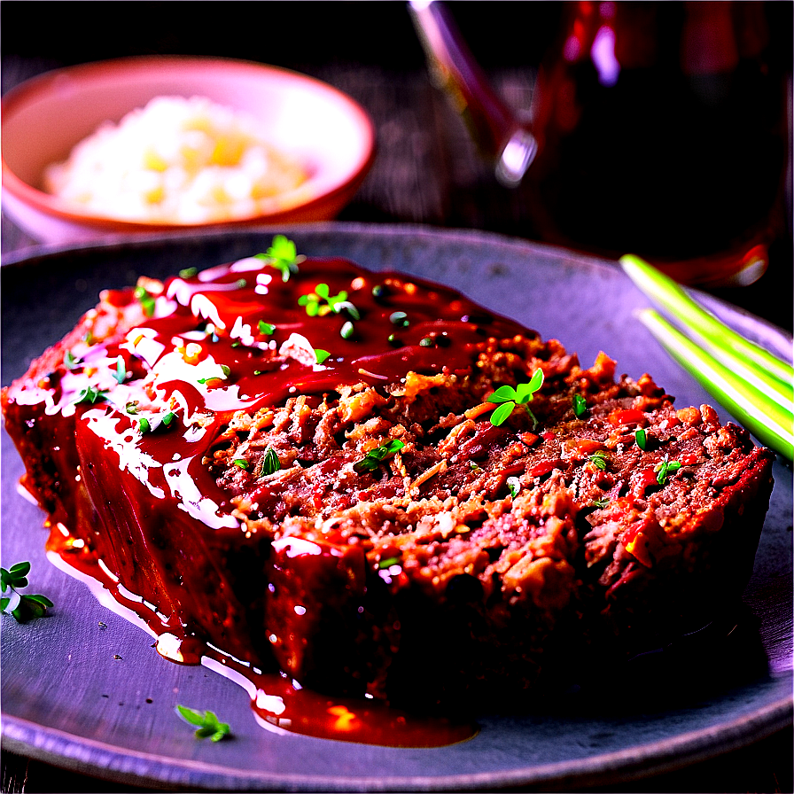 Savory Meatloaf With Ale Glaze Png 06272024 PNG image